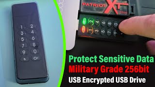 ** Military USB Key ** Best Encrypted USB Drive Secure Flash Drive to Store Sensitive Data