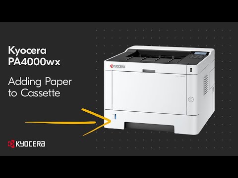 Kyocera PA3500wx — загрузка бумаги и выбор формата