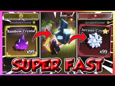 The Forge Best Way To Farm 100% RAINBOW & ARCANE CRYSTAL Fast Cheese + Full Guide! (CODE)