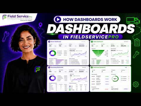 Como os painéis do FieldServicePro ajudam você a acompanhar seu negócio