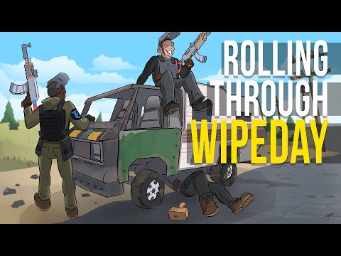 Rust - ROLLING our way through WIPEDAY (Trio Survival)