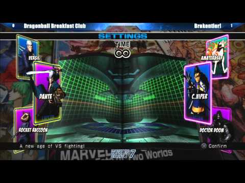 UMVC3 Dragonball Breakfast Club vs Brokentier! part 2 - Winter Brawl 7 Team Tournament