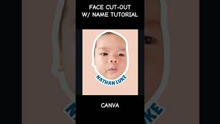 How to make face cut-out using Canva #canva#facecutout #voiceover #giveaways#cute#foryoupage