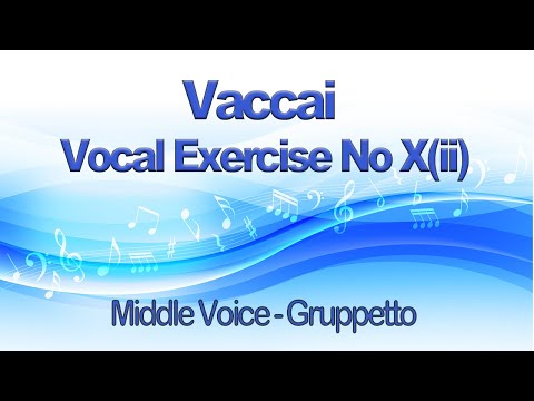 Vaccai Practical Method Lesson X ii Gruppetto Key C For Middle Voice part of our learn how to sing