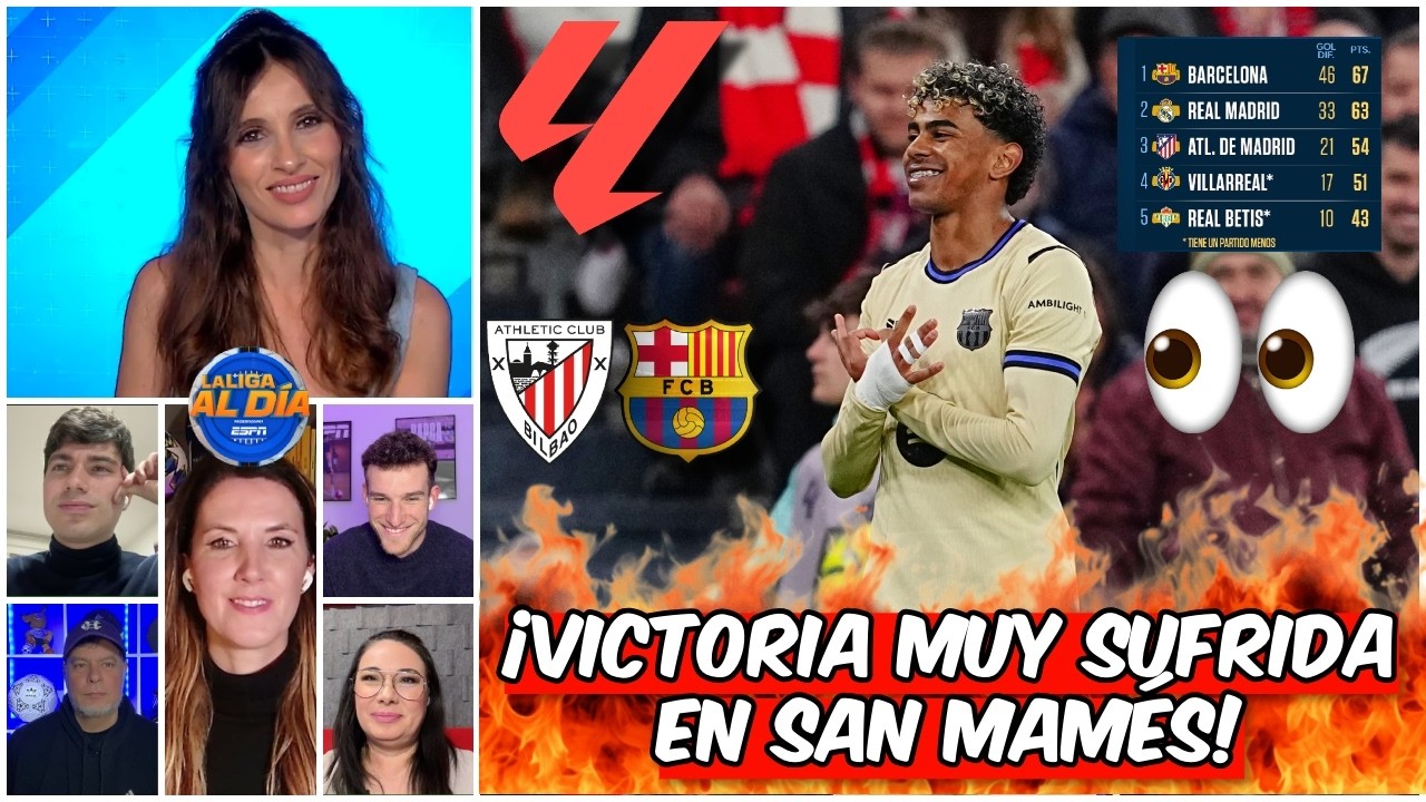LAMINE YAMAL y su GOLAZO SALVAN al BARCELONA ante el ATHLETIC CLUB en SAN MAMÉS | La Liga Al Día