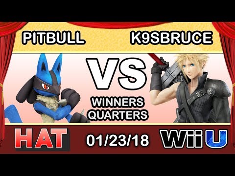 HAT 6 - K9sbruce (Cloud) Vs. Pitbull (Lucario) Winners Quarters - Smash 4