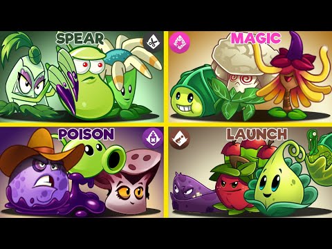 4 Attribute Team Plants Vs Team Zombies-What Team Plant Wins?PvZ 2