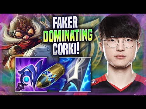 FAKER DOMINATING WITH CORKI! - T1 Faker Plays Corki MID vs Sylas! | Season 2022