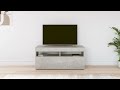 Mobile Porta TV con Luci LED Grigio Cemento 90x35x40 cm - Foto miniatura 1