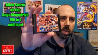 'Alien Storm' on the Sega Megadrive 196 in 1 multicart