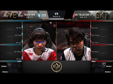 [2017 S7 MSI] Group Stage - D2 G6 - WE vs SKT - League of Legends - Team WE vs SK Telecom T1