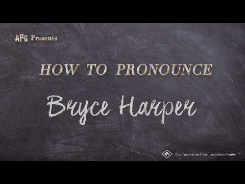 How to Pronounce Bryce Harper (Real Life Examples!)