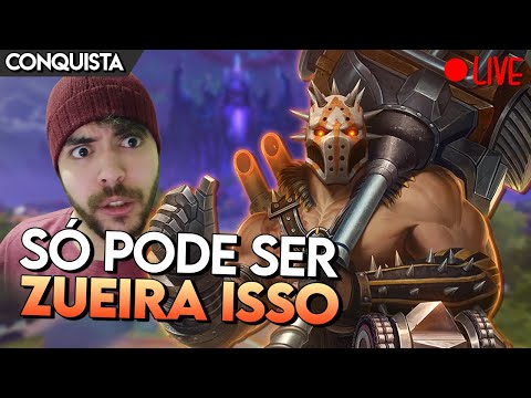 SÓ PODE SER ZUEIRA ISSO! VULCAN MID - Master Ranked Conquista - Smite BR