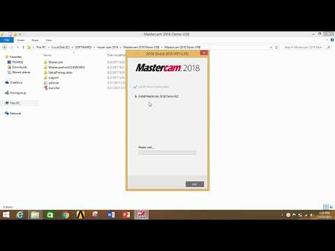 HOW TO INSTALL Mastercam 2018.