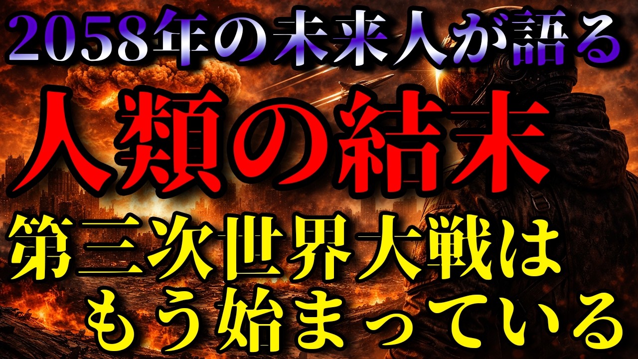 【未来人の警告】2058年から来た男が語る第三次世界大戦と人類の結末がヤバすぎる…