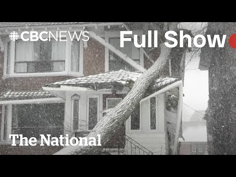 CBC News: The National | Winter weather blasts swaths of Canada