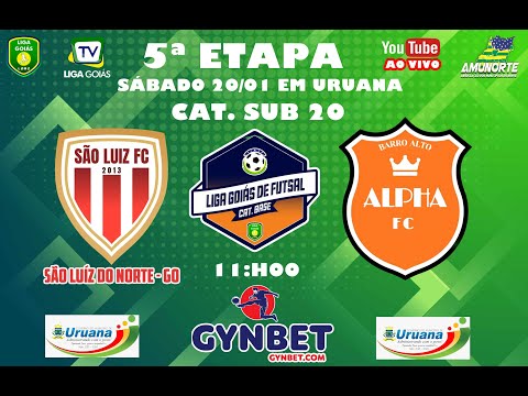 LIGA GOIAS GYBNET.COM - CATEG. BASE - SÃO LUIZ FC X ALPHA BARRO ALTO