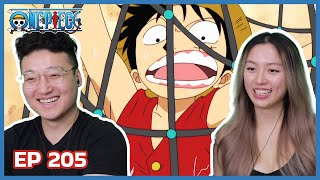 LUFFY SECURES THE TREASURE! 😂 | One Piece Episode 205 Couples Reaction & Discussion