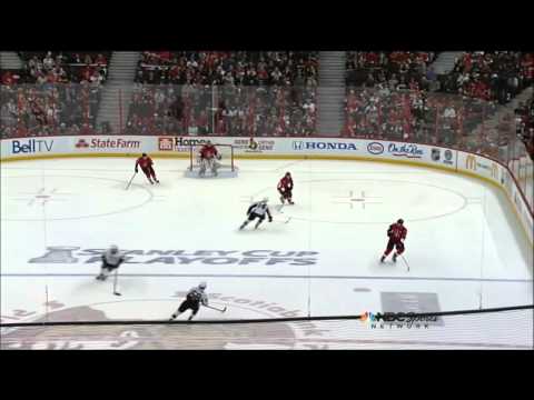 Daniel Alfredsson scores short-handed goal in final minute