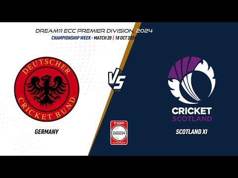 Championship Week, Match 20 - GER vs SCO-XI | Highlights | ECC24 Premier | 18 Oct 2024 | ECC24.123