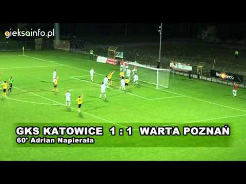 Gole z meczu GKS Katowice - Warta Poznań