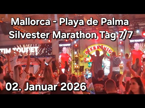 🌴Playa de Palma Kompakt - 🥳Tag & Nacht am Ballermann |♥️Mallorca VLOG 02. Januar 2026