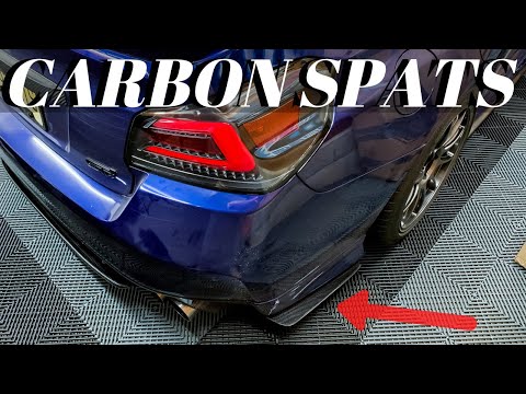 Installing Carbon Fiber Rear Spats On My Subaru STI