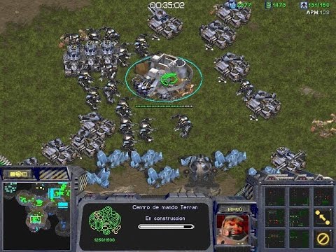 STARCRAFT 1.16.1 1:7 HUMAN TERRAN VS. CPUs #starcraft