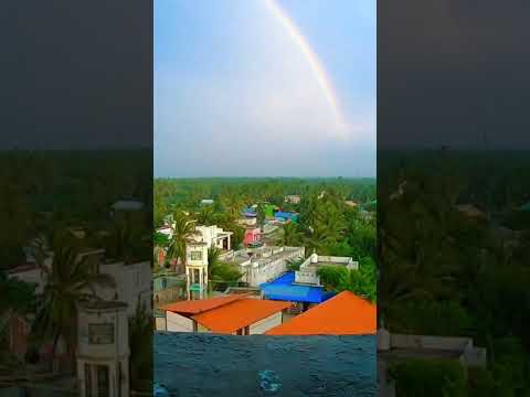 🌈 Rainbow in pamban lighthouse tourist view #rameswaram #tourism