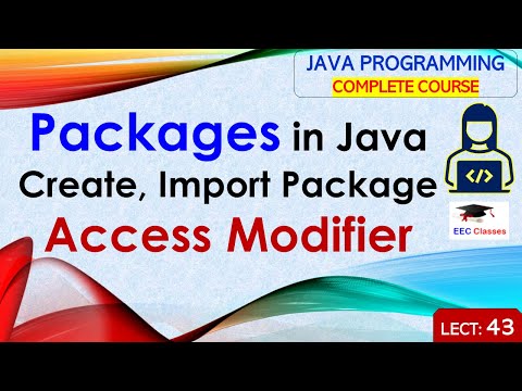 L43 Packages In Java Create Import Package Complete Access Modifier Example Java Programming