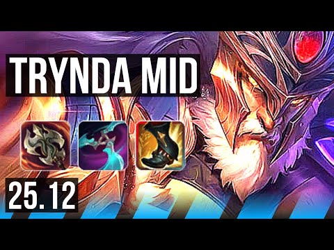 TRYNDAMERE vs SYLAS (MID) | 43k DMG, 9/4/12 | KR Challenger | 25.12