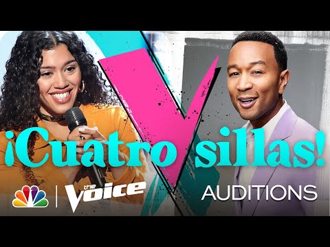 Four Chairs! Mandi Castillo Sings Juan Gabriel's "Así Fue" - The Voice Blind Auditions 2020