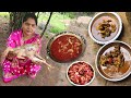 Desi Chicken Curry Cooking And Eating Village Style Village Life