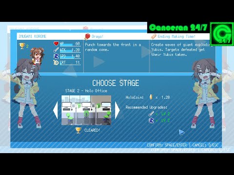 First Time Clear - Stage 2 Holo Office w/ Korone + Holy Fire Super Collab | HoloCure