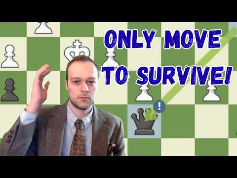 A Stunning Positional Save (Deep Endgame Strategy)