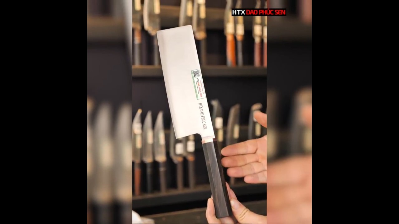 Dao thái thép trắng cao cấp CT10, an toàn, vệ sinh, HÀNG CHUẨN CỦA DAO VIP - HTX DAO PHÚC SEN