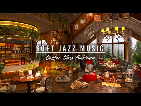 Soft Jazz Music ~ Cozy Coffee Shop Ambience for Work, Study, Focus ☕Relaxing Jazz Instrumental Music