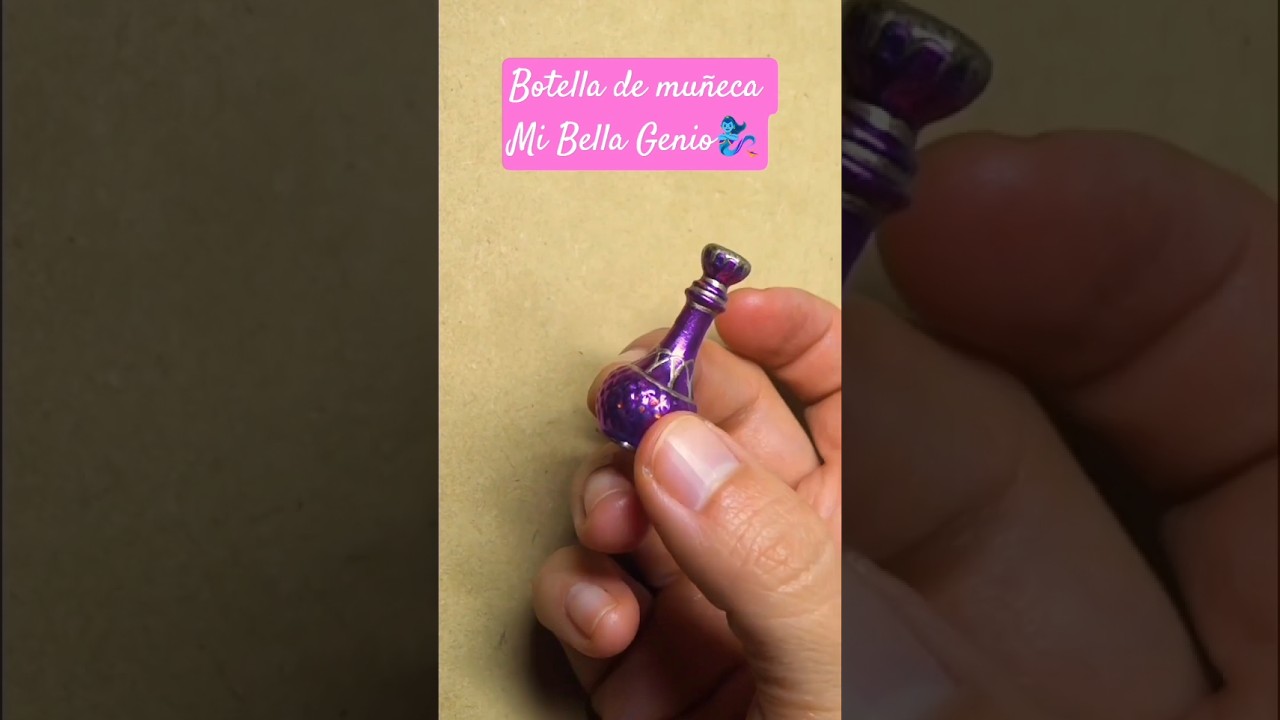 botella para muñeca Mi bella Genio 🧞‍♀️ efecto espejo #shorts #diy #fyp