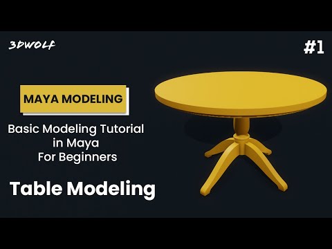 Maya Modeling Tutorial for Beginners 1 Table Modeling in Maya 2022