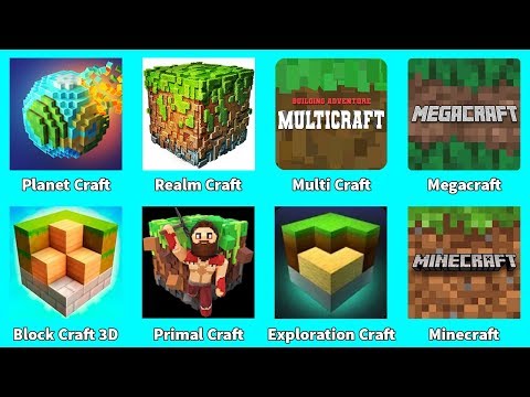 Megacraft,Minecraft,Planet Craft,Realm Craft,Multi Craft,Primal Craft,Exploration Craft,Block Craft