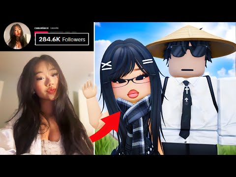 So I Invited a FAMOUS TIKTOK GIRL To Play Roblox With Me..