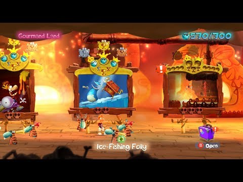 Walkthrough: Rayman Legends 100% - Ice Fishing Folly