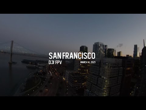 First Flight with DJI FPV | San Francisco Skyline in Low Light | 4k60