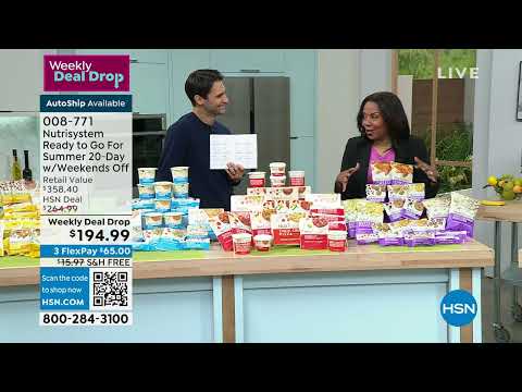 Nutrisystem Ready to Go For Summer 20Day with Weekends O...