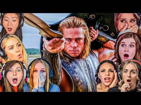 TOP FEMALE "ACHILLES VS HECTOR FIGHT" Reactions! Troy Movie Reaction