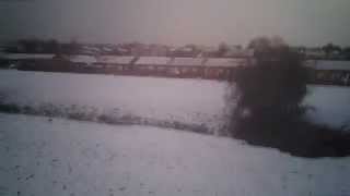 preview picture of video 'Quadcopter in the snow. Worksop from above(ish).'