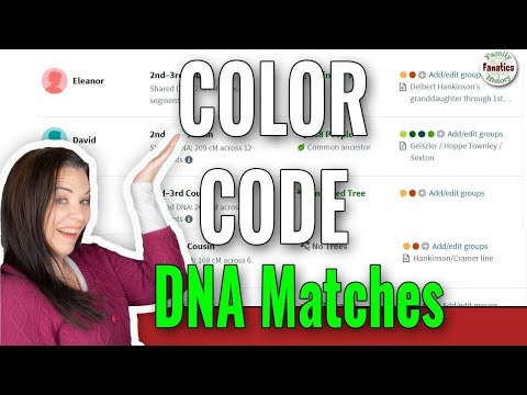Color Code Ancestry DNA Matches Using a Surname Table 💚💛 Video