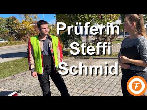 Motorradprüfung Andi, Direkteinstieg mit Prüferin Steffi Schmid #freyfahren #fahrprüfung #motorrad