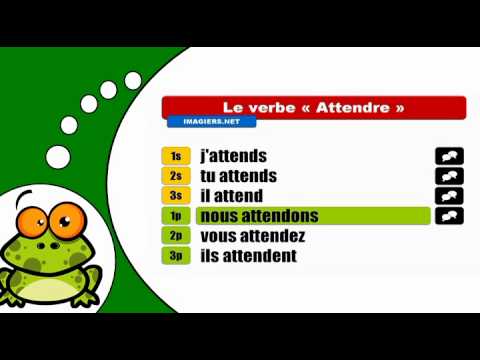 J'apprends la conjugaison # Attendre = Indicatif Présent
