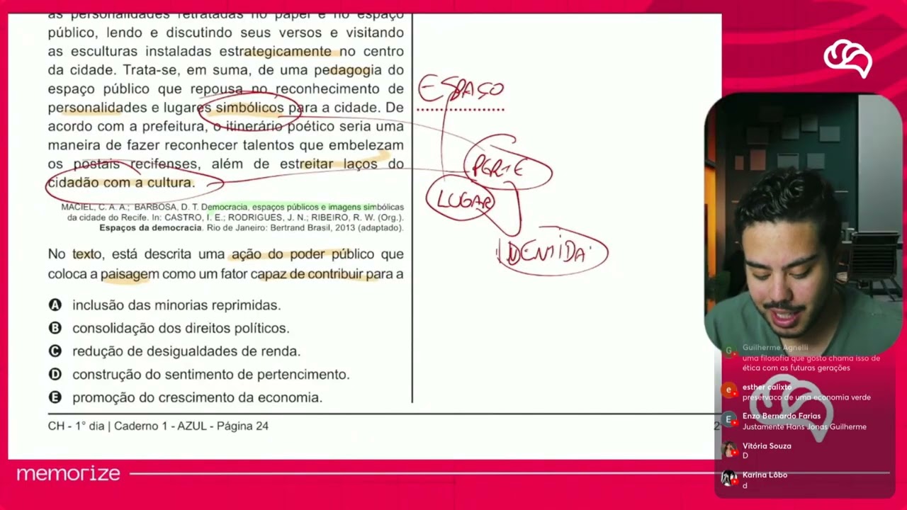 Resolução em Vídeo — Questão 63 ENEM 2020 PPL